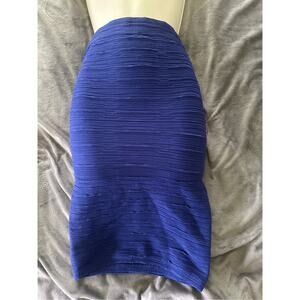 MARCIANO Womens Skirt XS Blue Bandage Pencil Stretch Sexy Evening Office